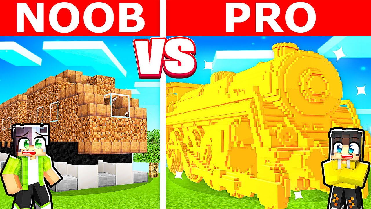 NOOB vs PRO: Minecraft'ta En Güvenli Tren Evini Kim Yapacak? 🚂