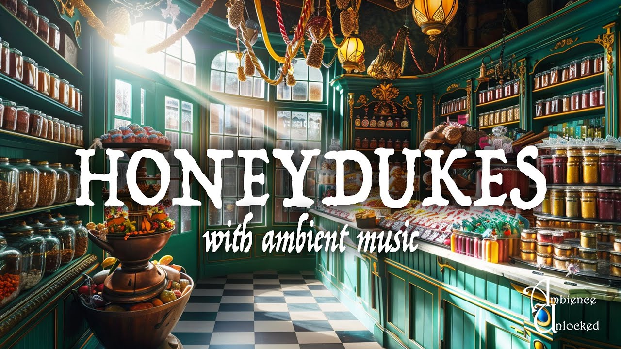 Honeydukes w/ 2 hours Harry Potter Music | Hogwarts Legacy | ambient, relax, study...