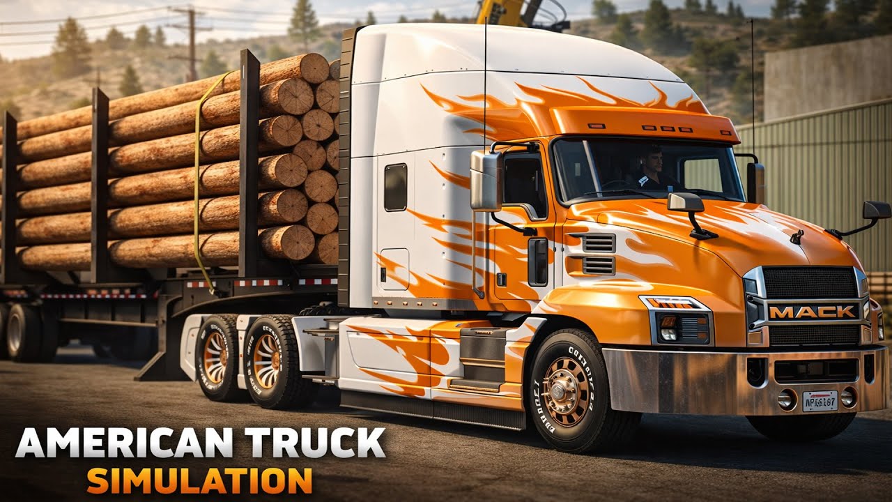 🚛 Transporting Utility Poles | Mack Anthem Heavy Haul | Kalispell to Butte | Montana DLC, USA | ATS