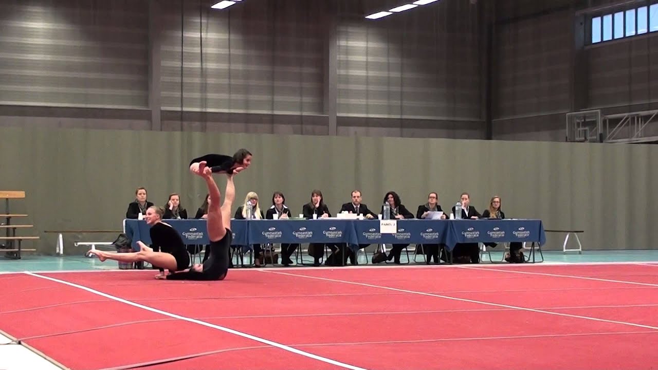 Gymflex-PV Mechelen 2014-Cjunioren-Mirte Hellemans, Khaila Van Straaten, Lise Fonteyne