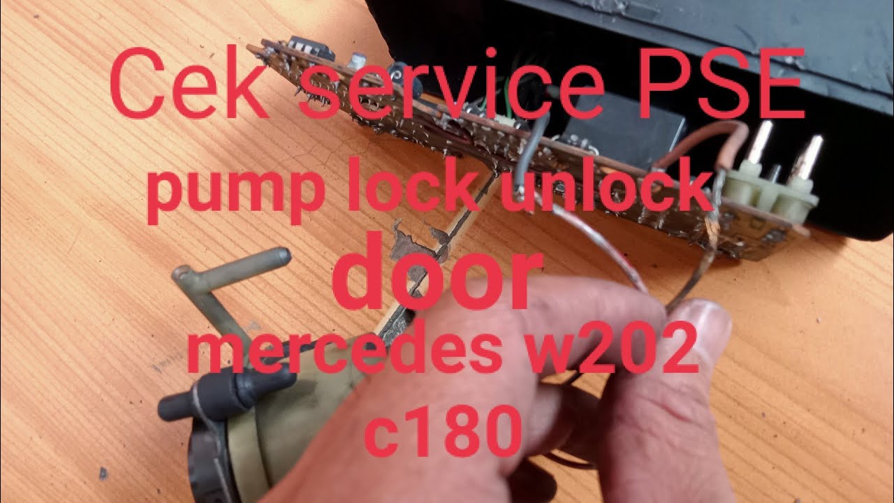 Bongkar central lock, PSE pump mercedes w202 c180 th 1995 
