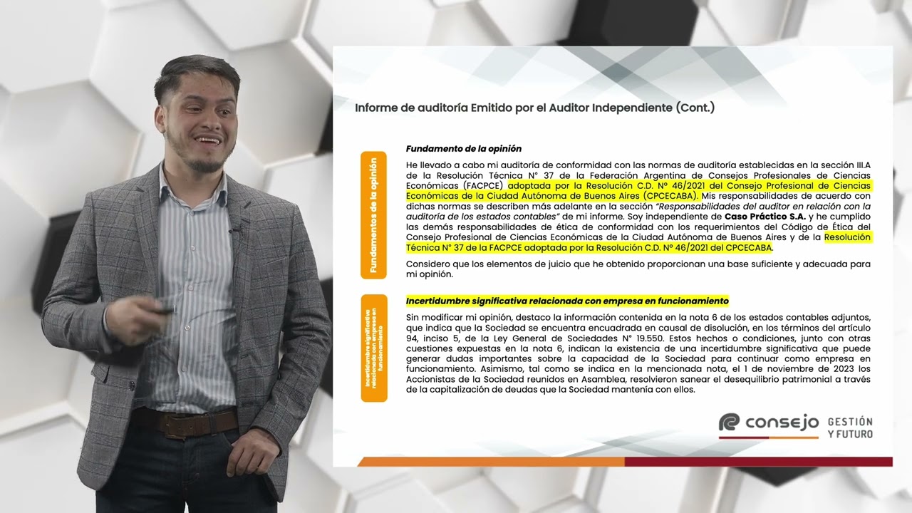 9 - Caso práctico  Informe de auditoría Opinión favorable