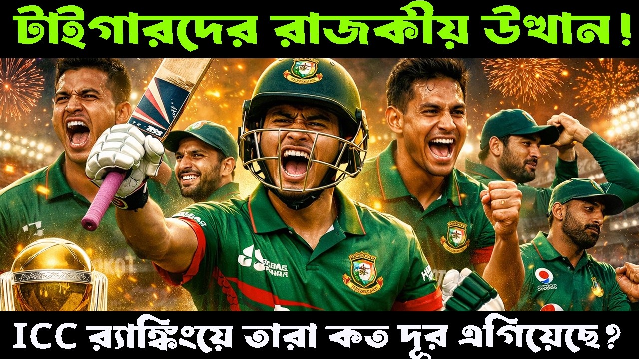 টাইগারদের রাজকীয় উত্থান! ICC র‍্যাঙ্কিংয়ে তারা কত দূর এগিয়েছে?