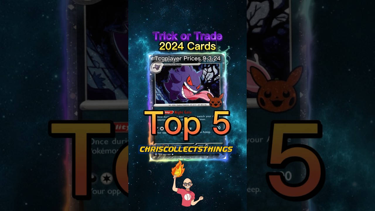 Top 5 Trick or Trade 2024 Pok&eacute;mon Cards 🎃 #shorts #trickortrade #pokemon