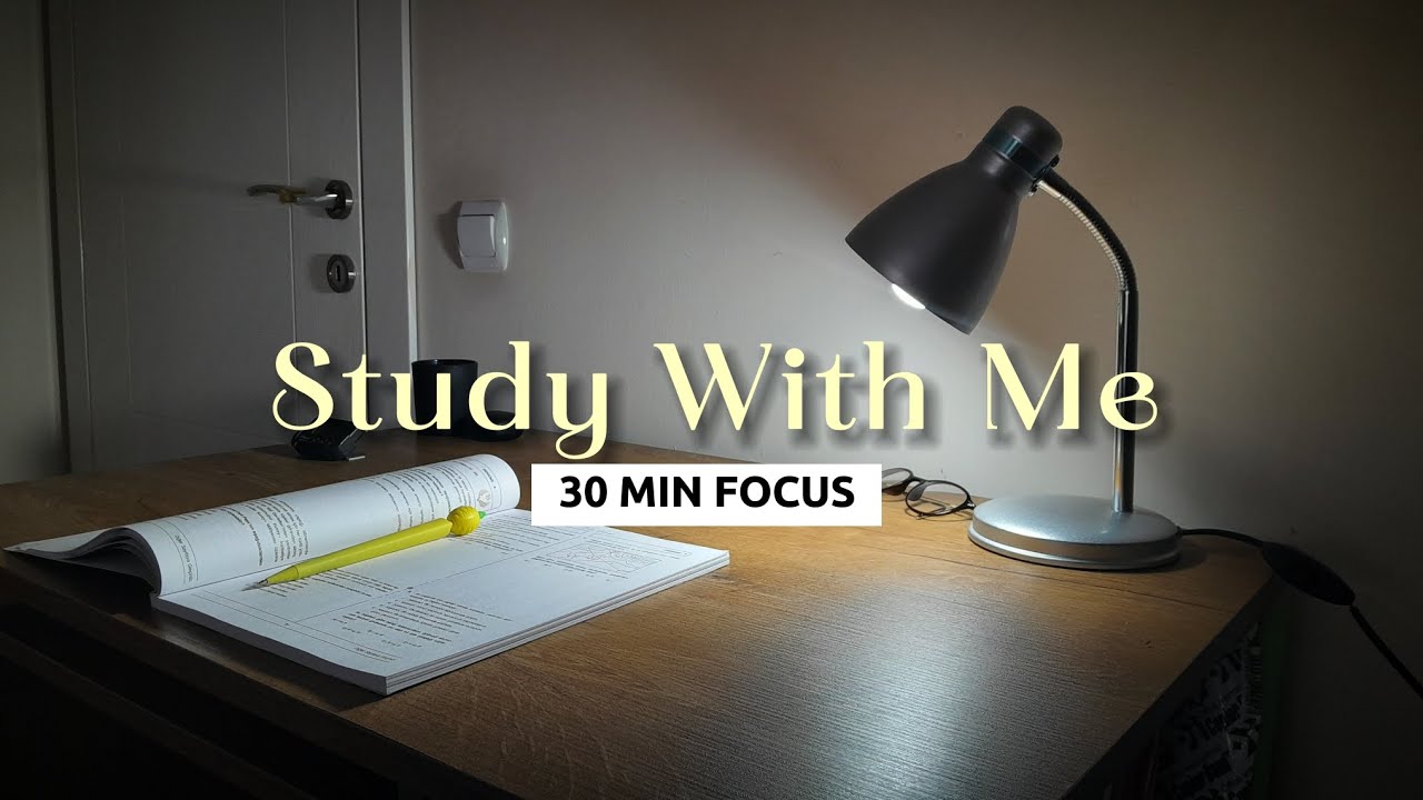 Study With Me | 30 min Focus | Rain, Birds & Soft Piano
