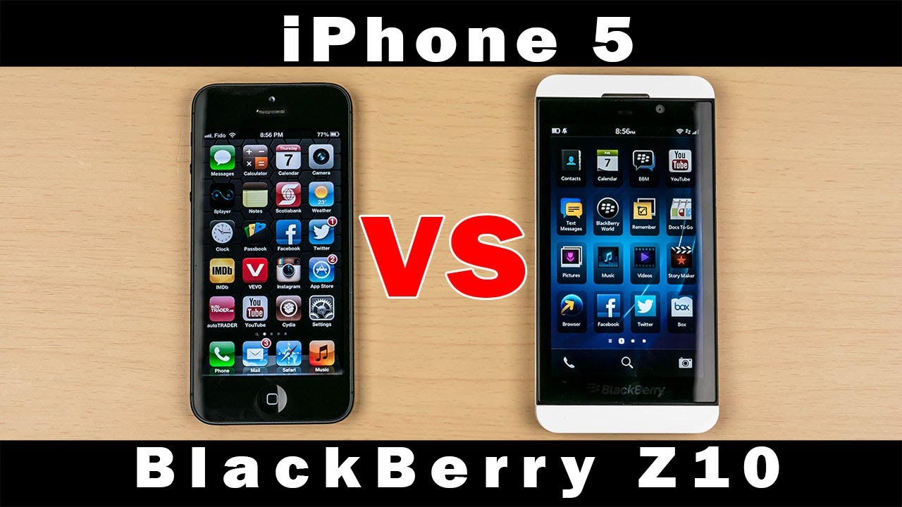 BlackBerry Z10 против iPhone 5 &mdash; подробное сравнение