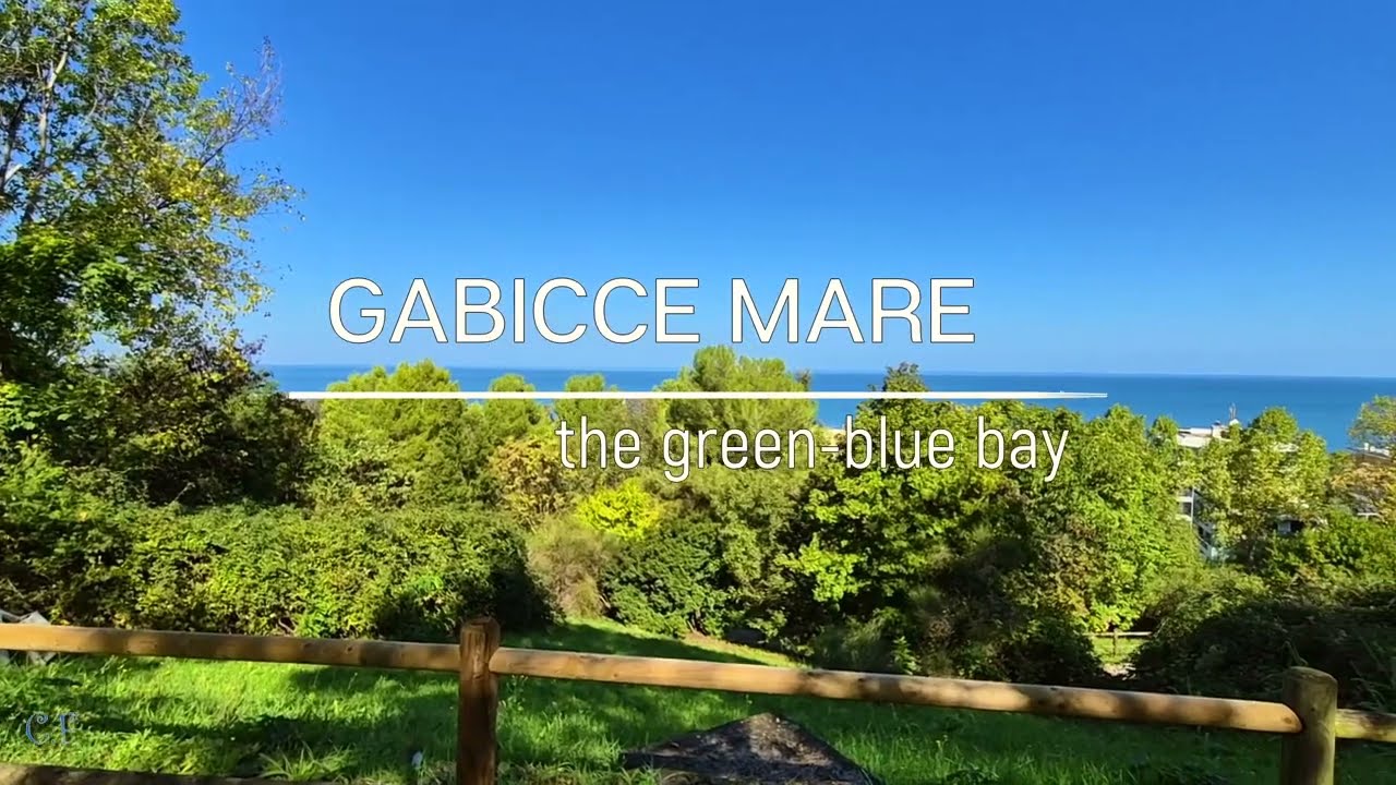 Gabicce Mare the green blue bay