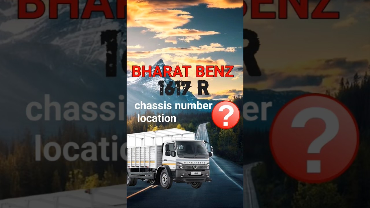 Bharat benz 1617 R chassis number location #shortsfeed #shorts #shortvideo