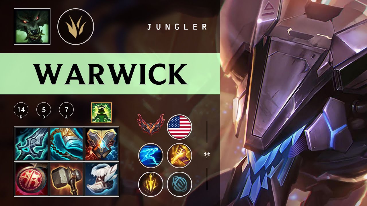 Warwick Jungle vs Kindred - NA Grandmaster Patch 26.02
