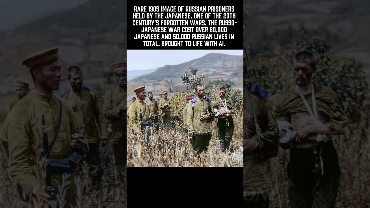 Russo-Japanese War in Color – Russian Prisoners in 1905