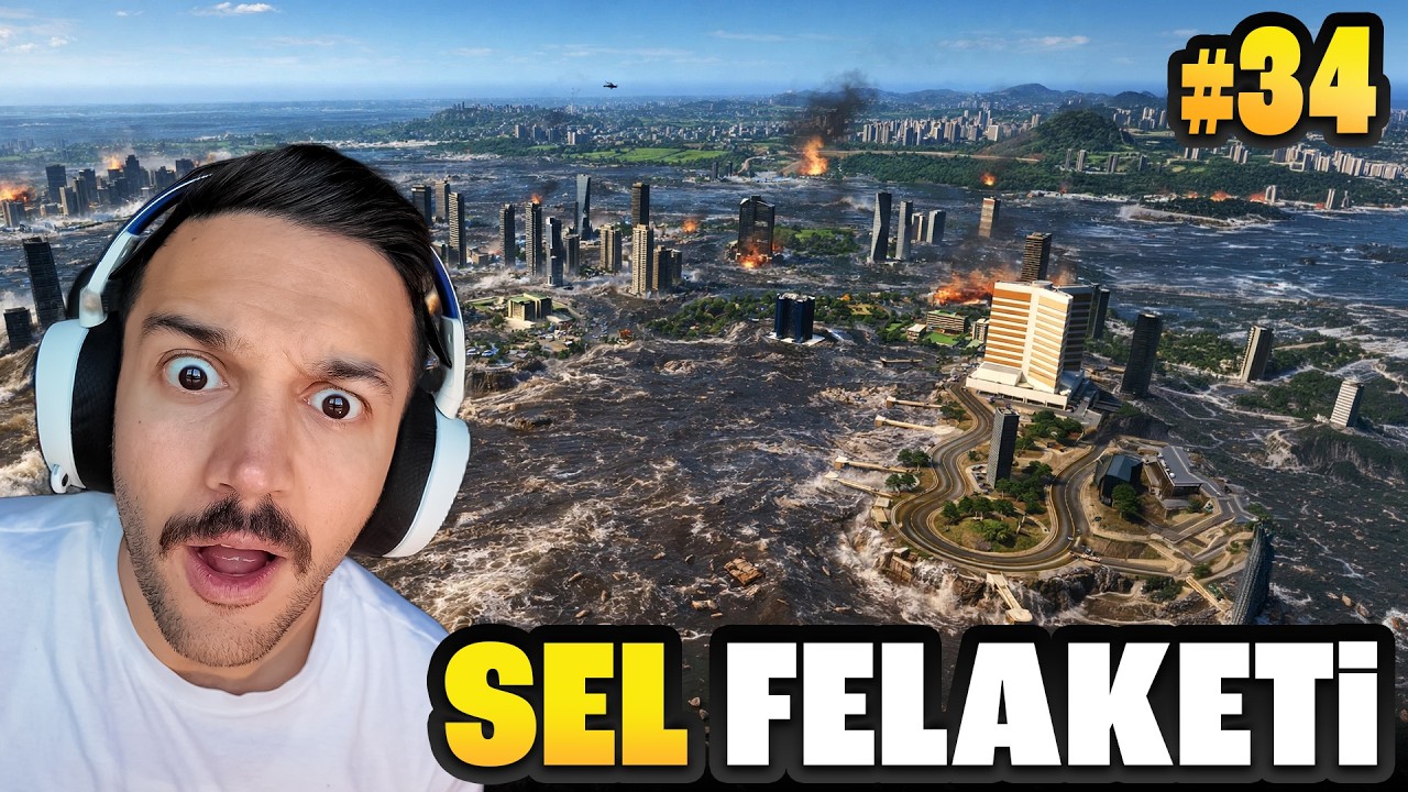 İLK KEZ SEL ACİL MÜDAHALE MERKEZİ İNŞA ETTİM 🏗️🚑 | Cities Skylines #34