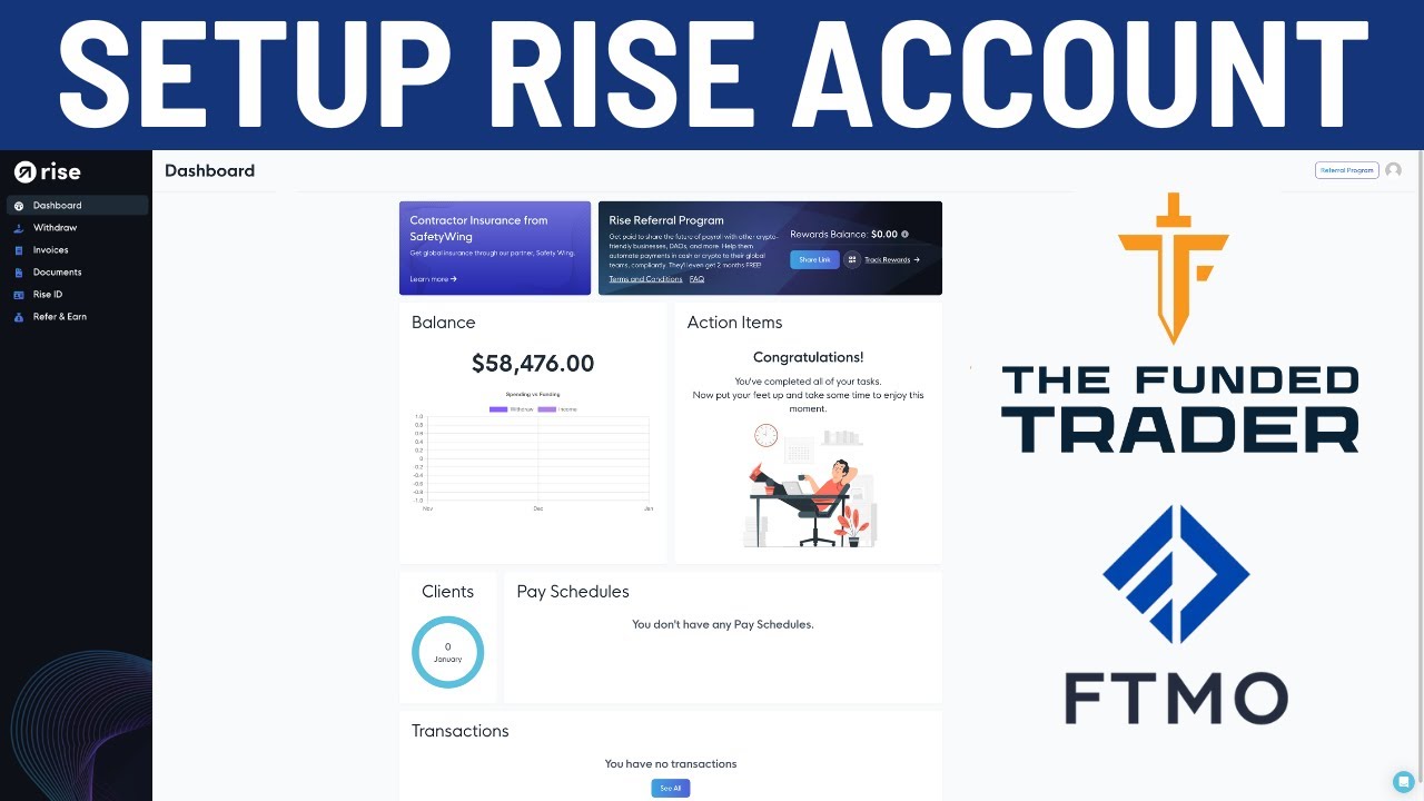Как настроить аккаунт RISE PAY для выплат от проп-фирмы! (АЛЬТЕРНАТИВА DEEL)