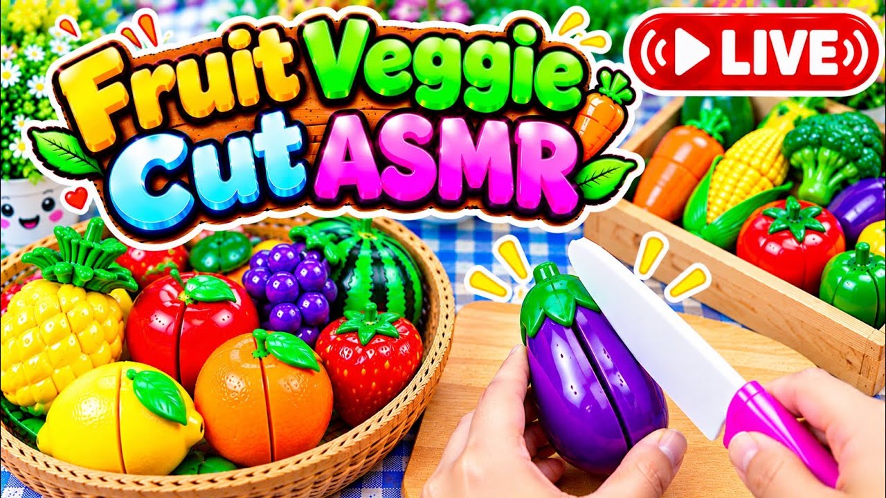 Gently Satisfying Fruit Cutting Sounds 🍓