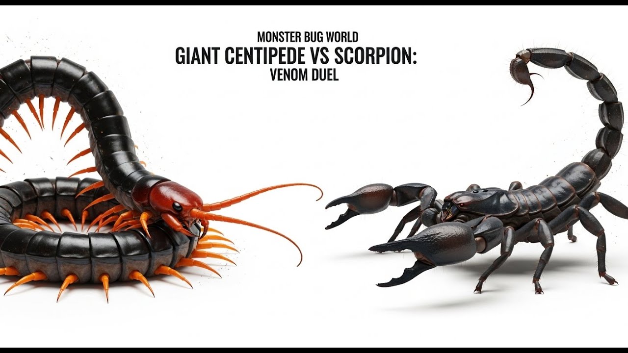 Giant Centipede vs Scorpion: Venom duel