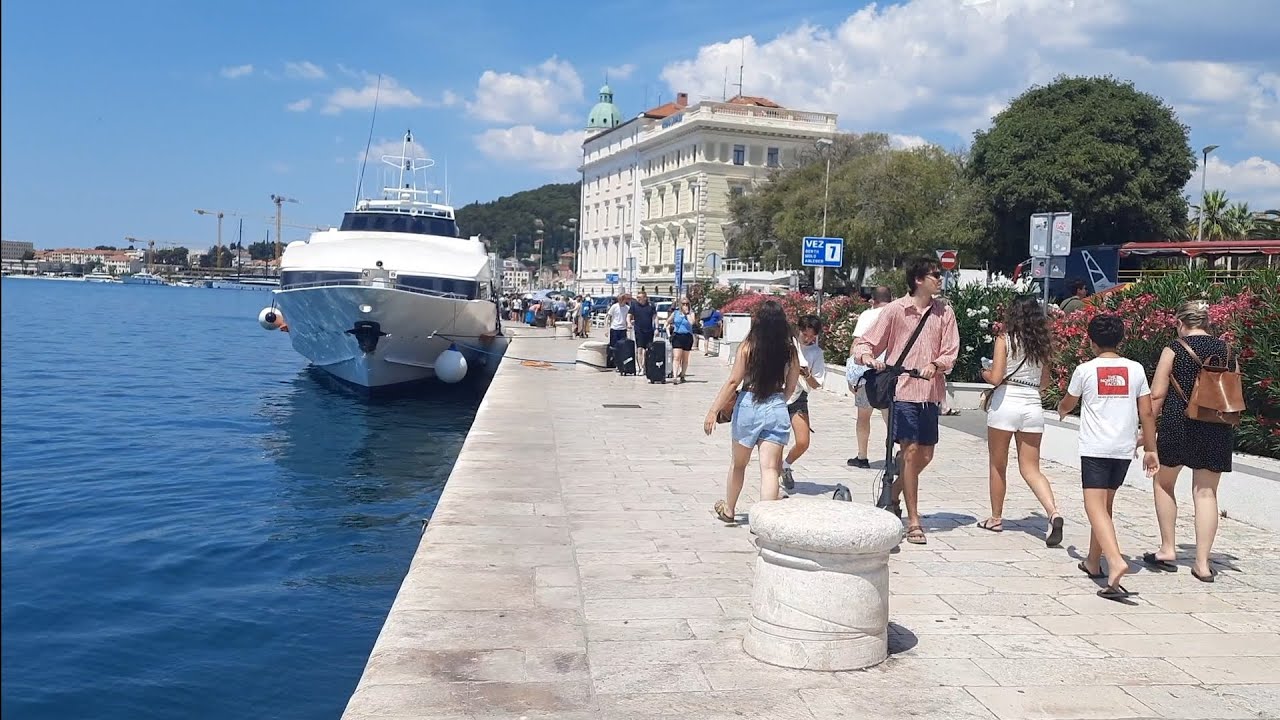 Split, Croatia, walking near the port 02.07.2025