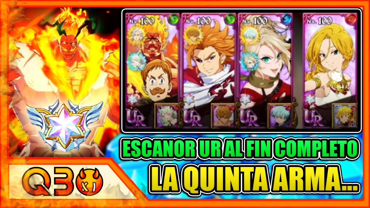 ¡LLEGÓ LA 5ta ARMA DEL ESCANOR ULTIMATE UR! ¡HUMANOS ANTI-DEMIGELDA ES BRUTAL! | 7DS: Grand Cross