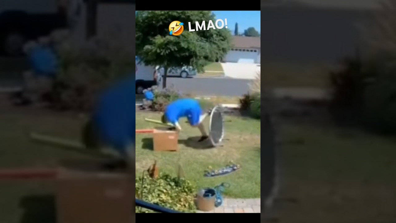 Package Delivery Gone Wrong Driver Gets Rampage  ! 🤣  #fails #hillarious #shortviral