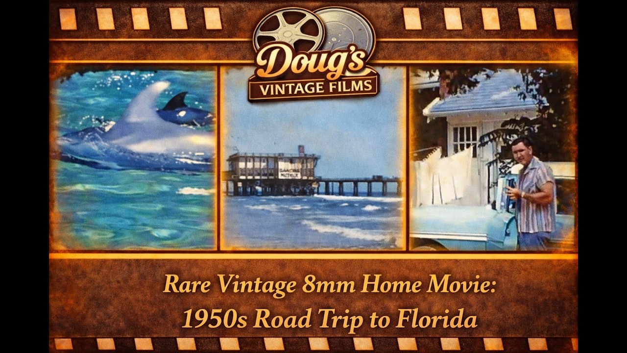 Rare Vintage 8mm Home Movie: 1950s Road Trip to Florida #8mm #lifeinreels
