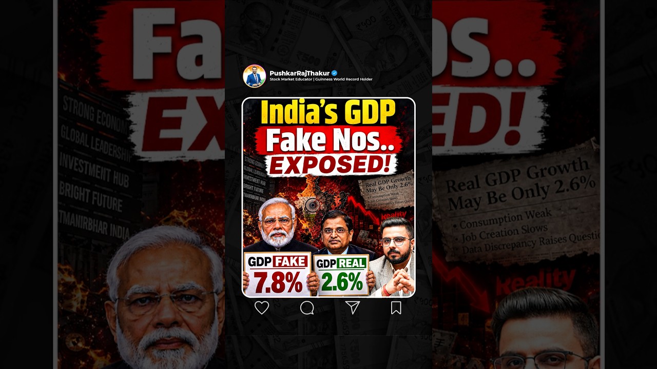 India&rsquo;s 7.8% GDP Growth: Real Growth or Data Manipulation? 🤔🇮🇳