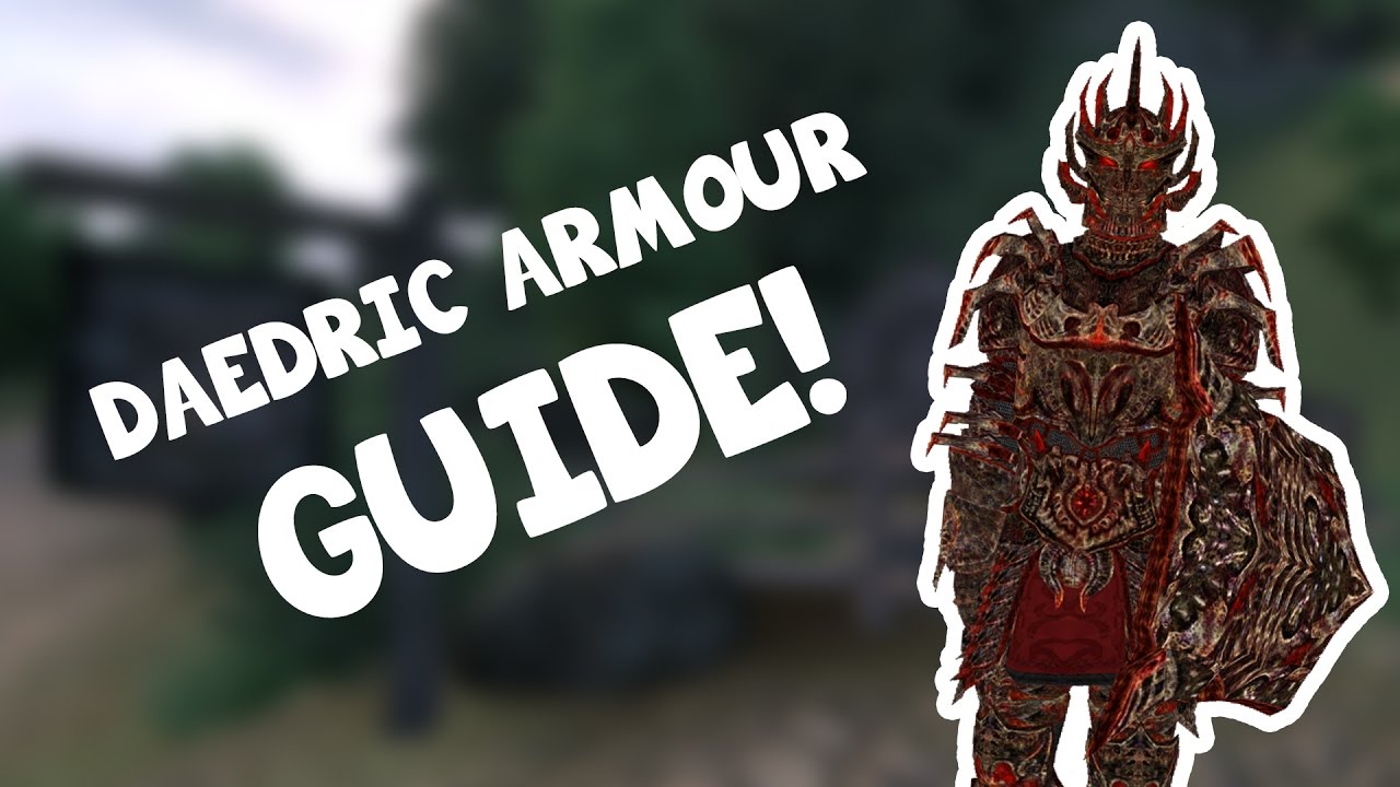 HOW TO GET FULL DAEDRIC ARMOUR IN OBLIVION! (GLASS ARMOUR TOO)