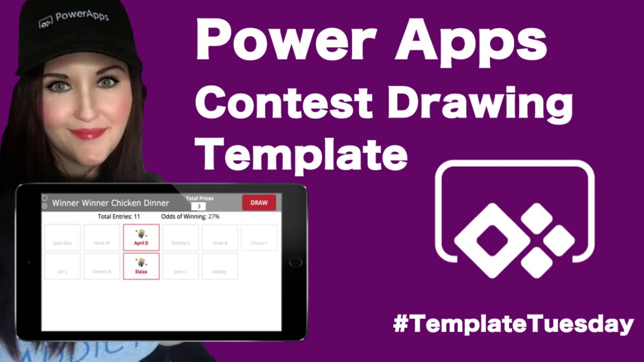 Template Tuesday: Power Apps Contest Drawing Template