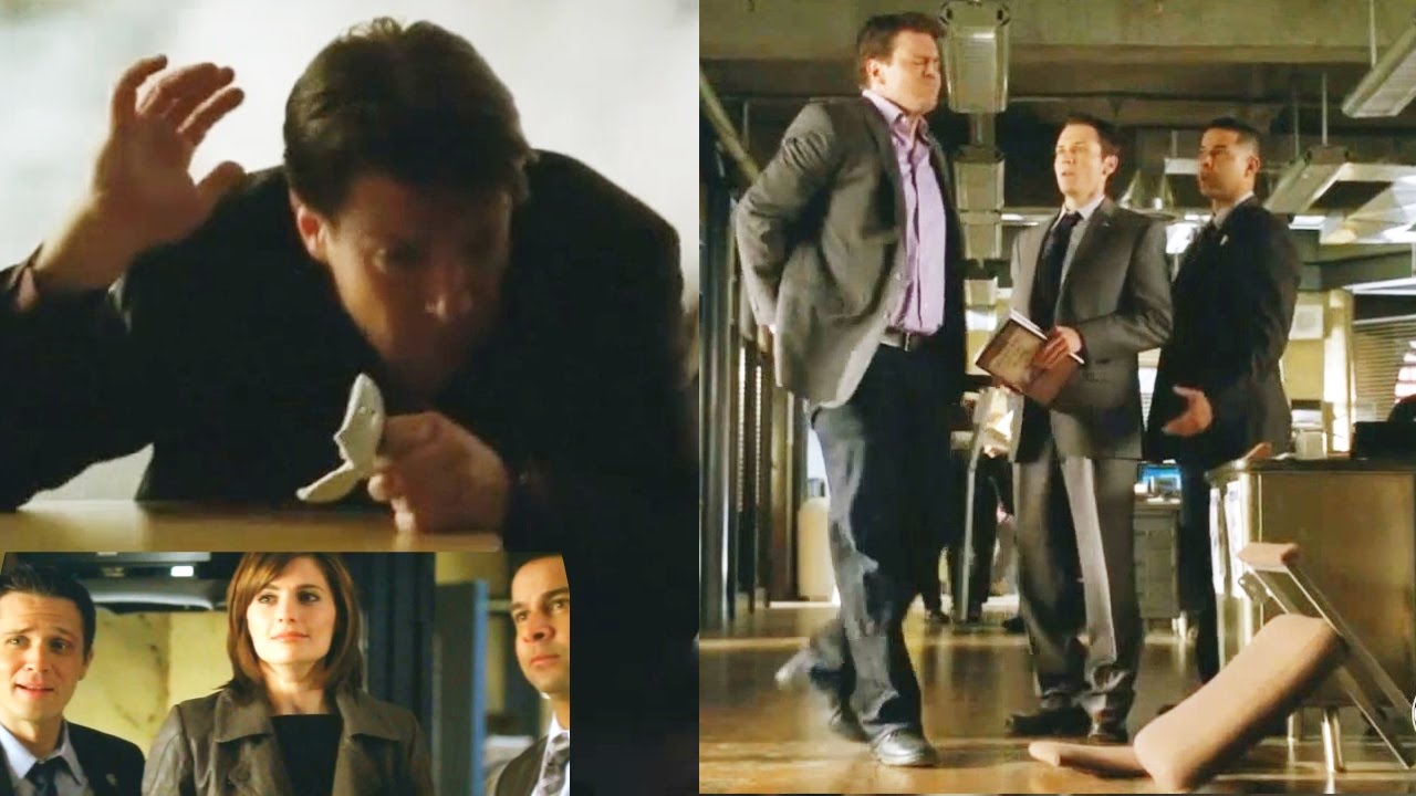 Castle 2x19 Moment: Pranks on Castle by Beckett with Ryan and Esposito