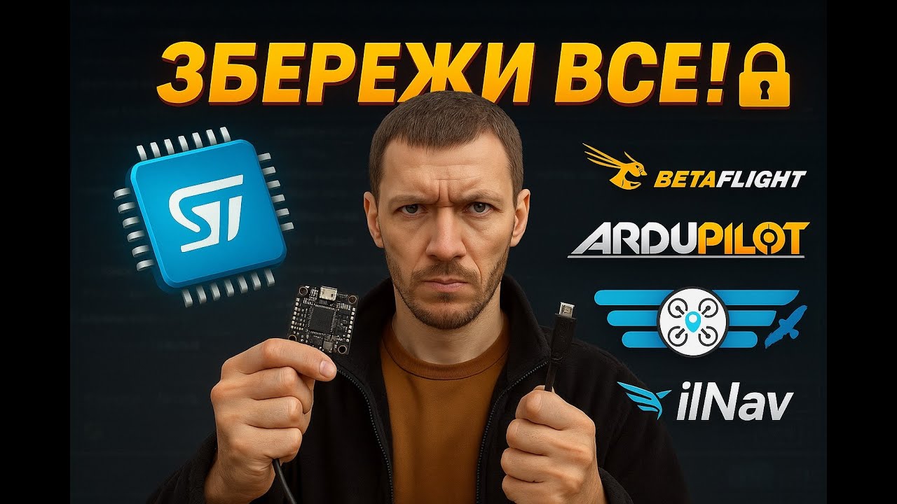 🔧Як зробити повний бекап будь-якого політника! | STM32CubeProgrammer + Betaflight / ArduPilot / iNav