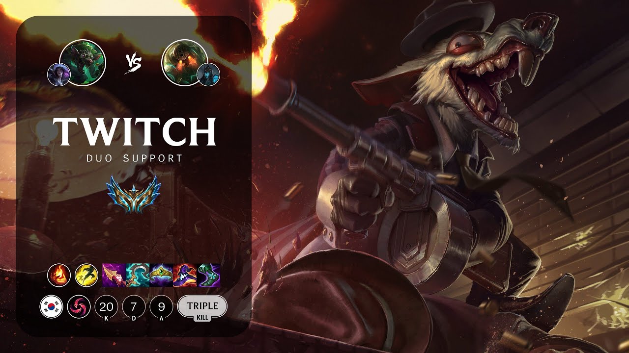 Twitch Support vs Nautilus - KR Challenger Patch 13.18