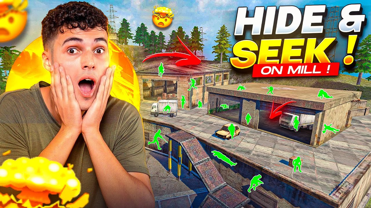 Mill లో 30 Members తో HIDE AND SEEK🫣 || But only 1 winner gets the prize 🏆 || FreeFire