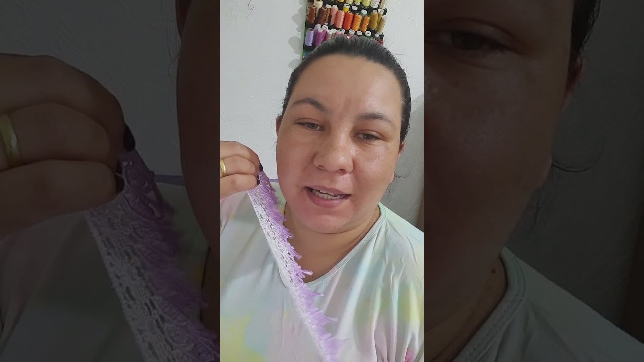 como costurar guipir na toalha de lavabo