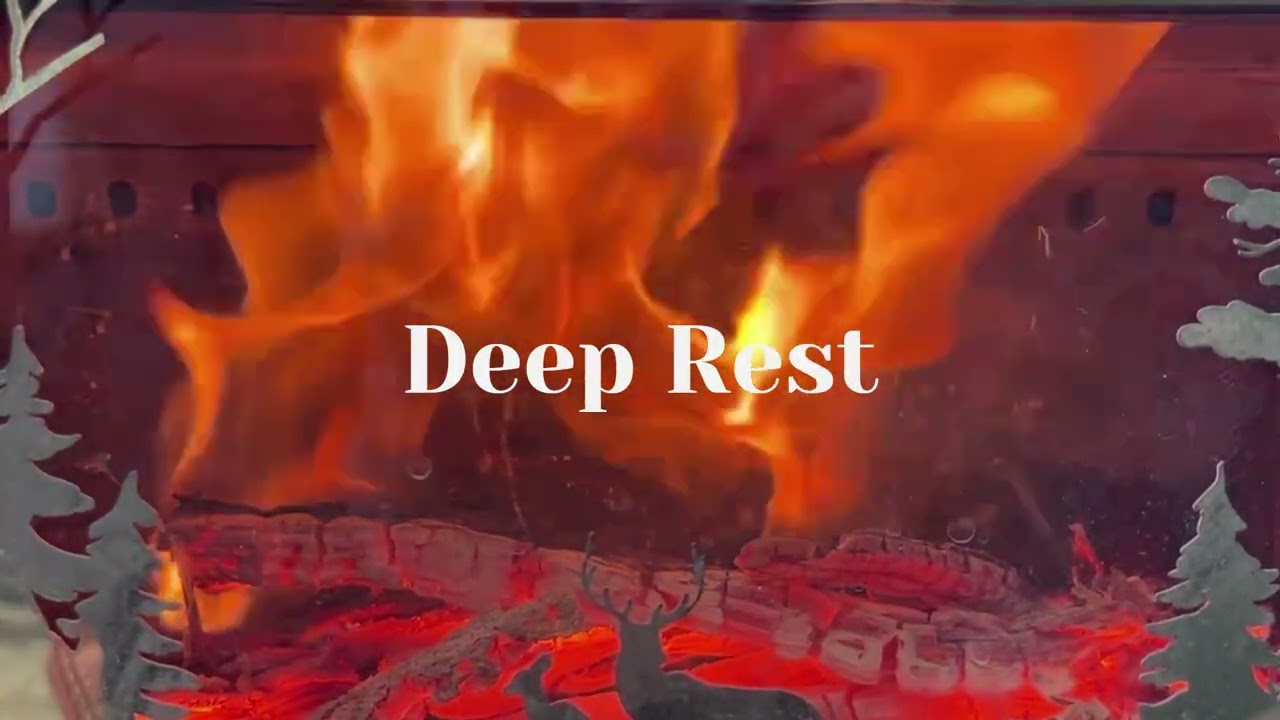 1 Hour Cozy Fireplace Crackling Sounds | Deep Rest / 깊은 휴식