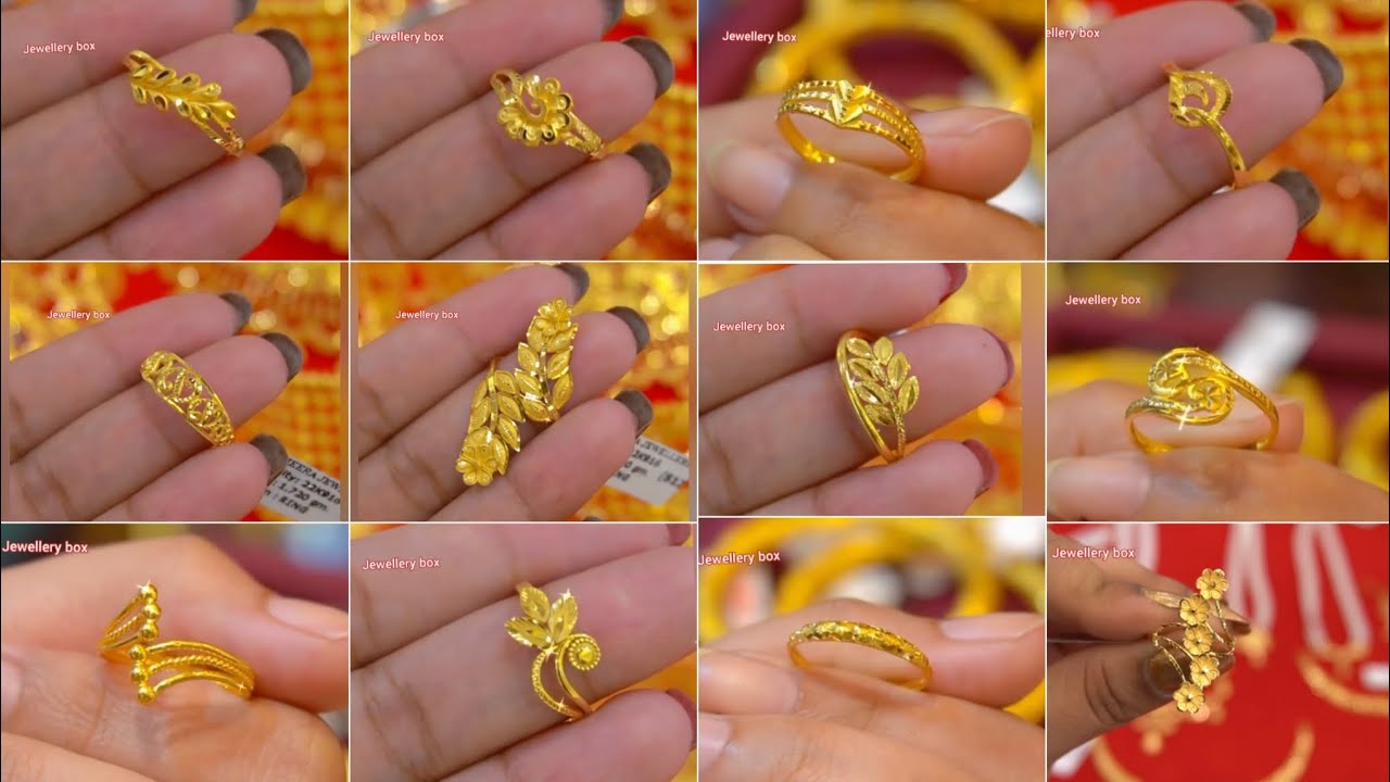 Gold ring design for women/1 gram gold ledies finger ring design for daily use/Sonar aunty design/