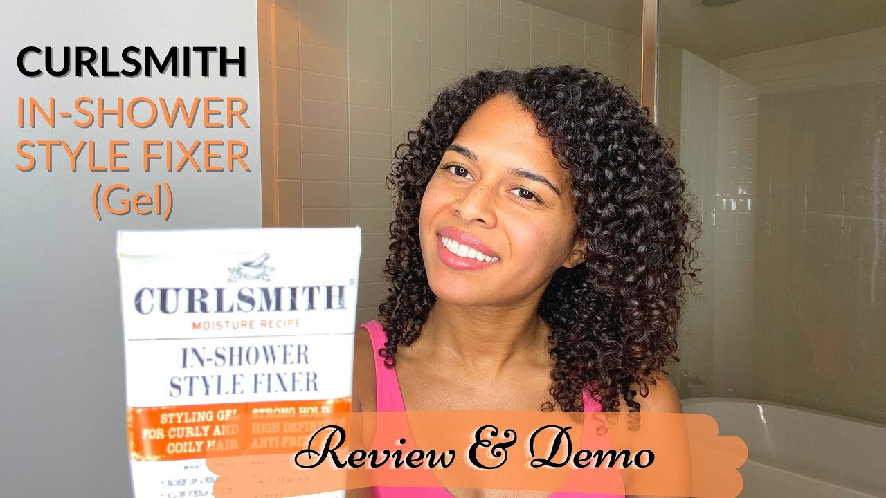 CurlSmith In-Shower Style Fixer Review & Tutorial | Curly Hair Routine with Gel