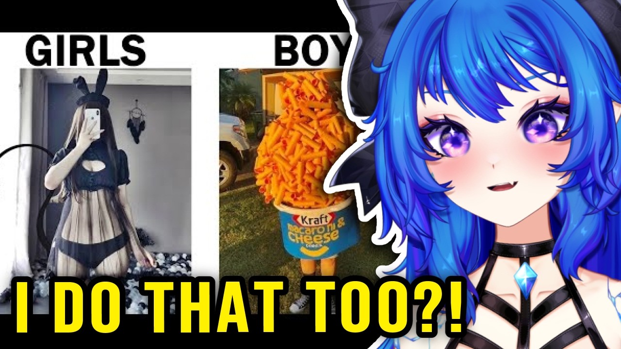 BOYS DON&rsquo;T GET HUGS?! - VTuber Reacting to BOYS VS GIRLS MEMES