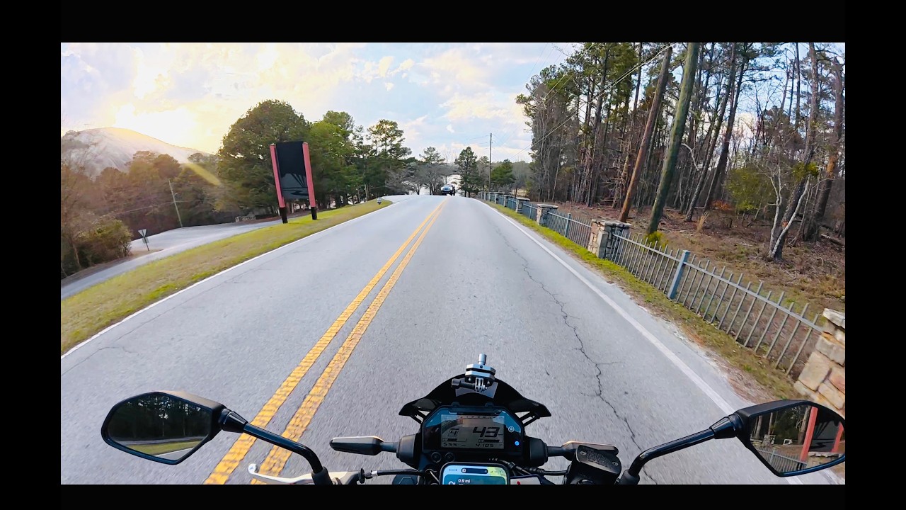 Motorcycle Ride Through Stone Mountain Park