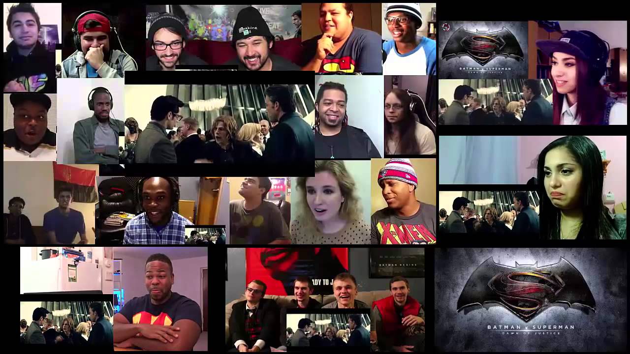 Batman vs Superman Trailer 2 Reaction Mashup (part 1)