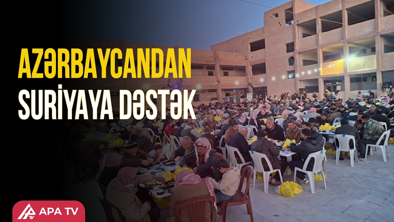 Səfirliyimiz Suriyada iftar süfrələri təşkil etdi