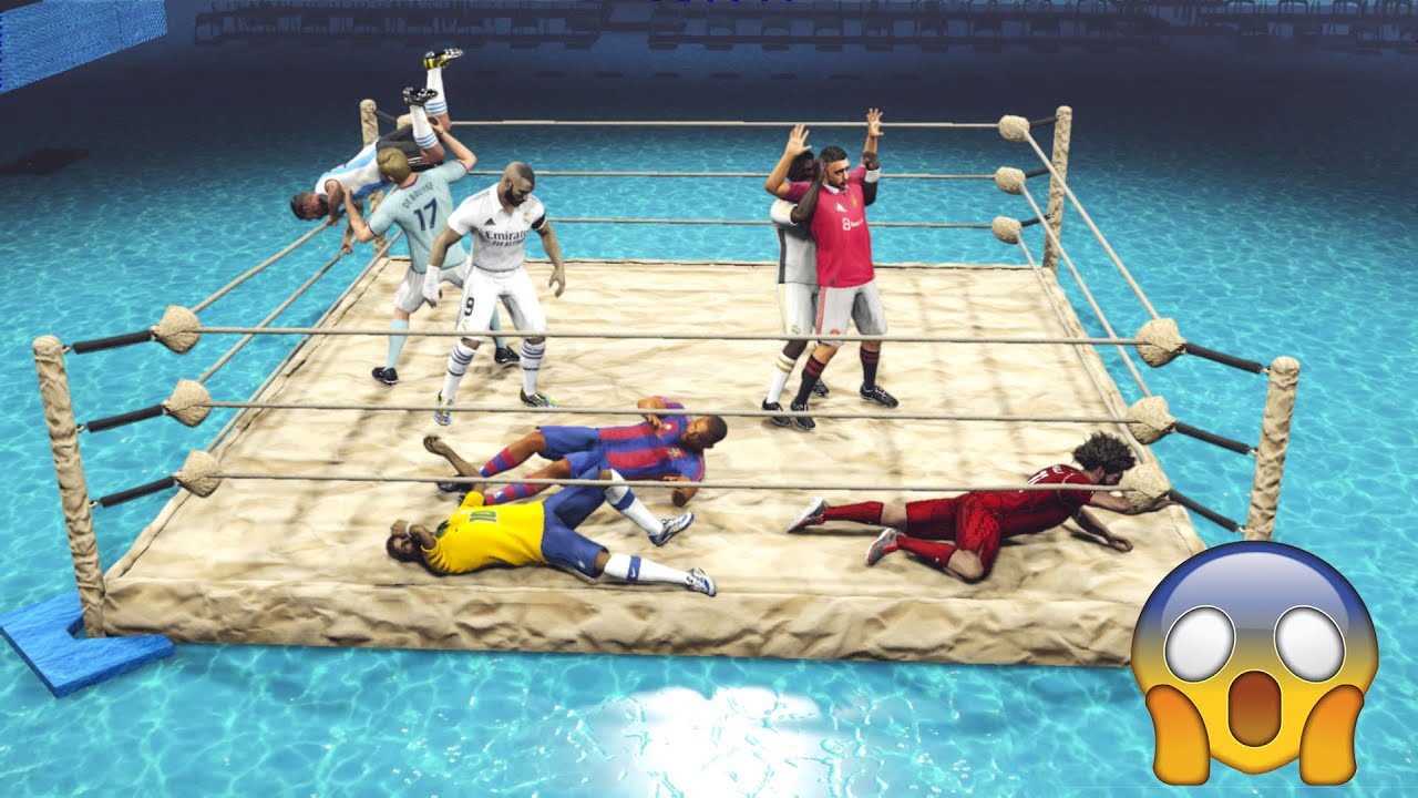 Football Royal Rumble Water - WWE 2K23 [4K60]