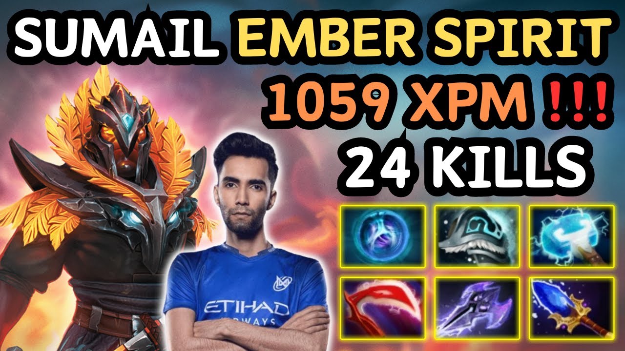 🔥 SUMAIL EMBER SPIRIT Midlane 1059 XPM 🔥 Insane Gameplay From SUMAIL 90.000 DMG DEALT - Dota 2