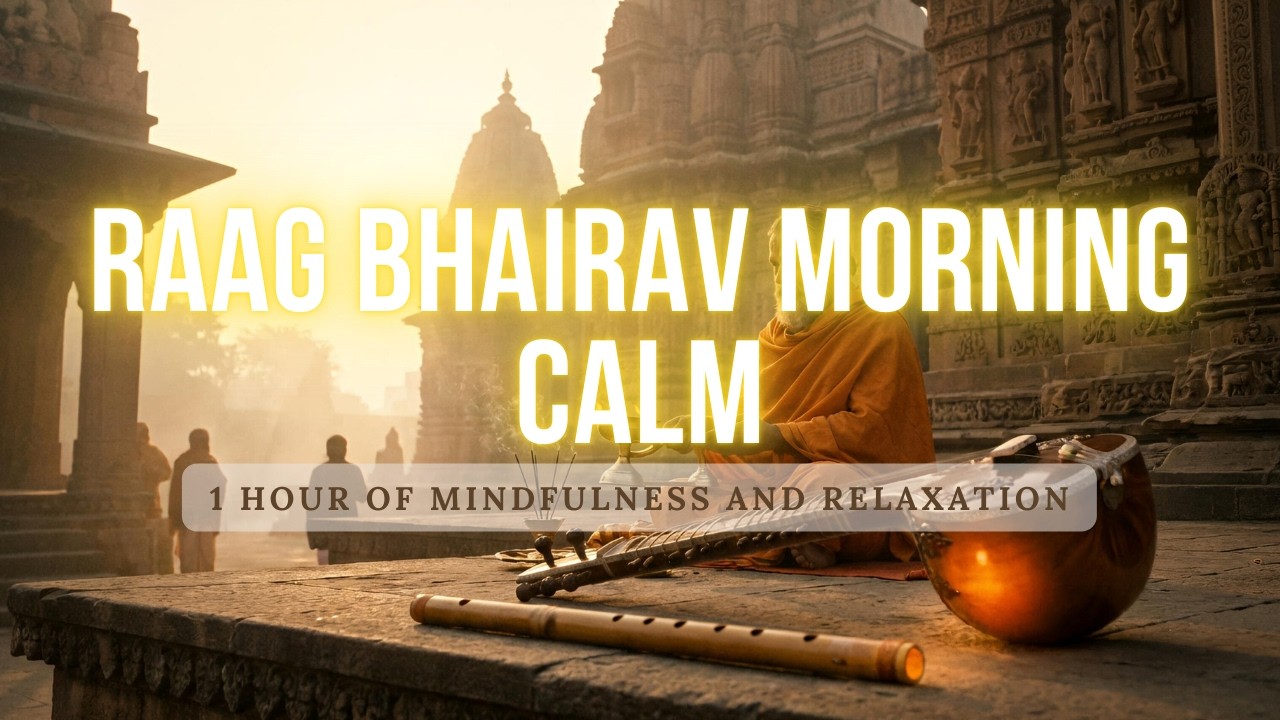 Sacred Morning Music | Raag Bhairav with Temple Bells & Nature Sounds