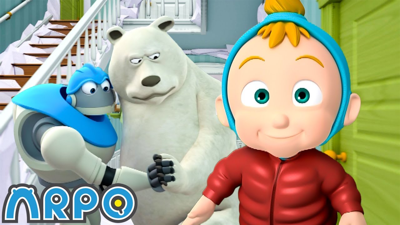 A Frozen Paradise | ARPO the Robot | Cartoons for Kids | Moonbug Fun Zone
