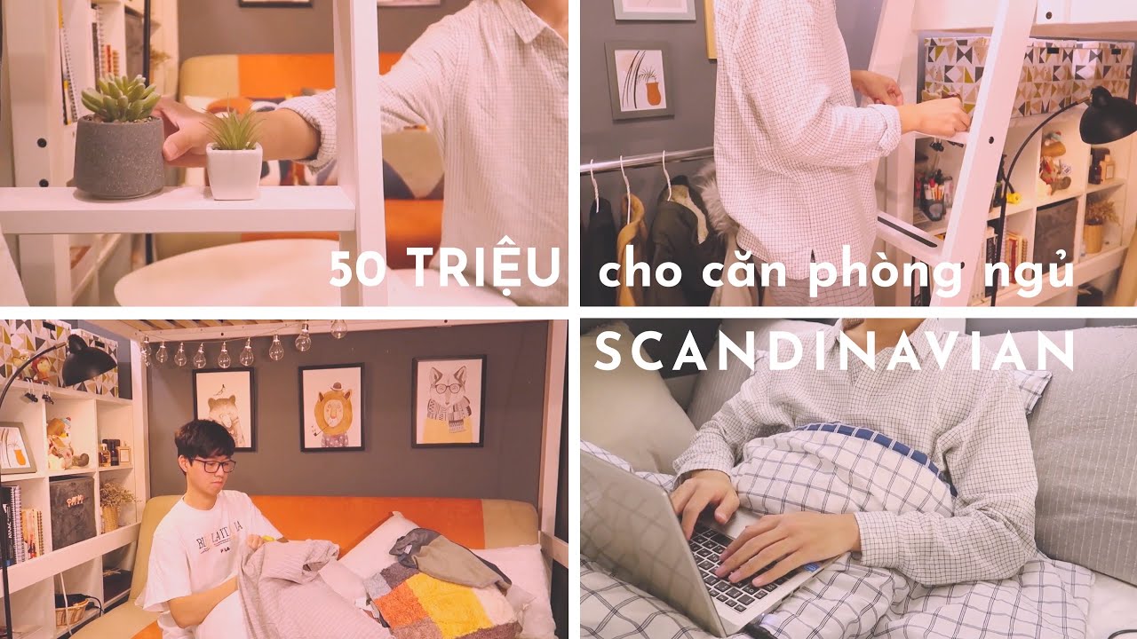 ROOM TOUR 2020 // Loft bedroom makeover // Ý tưởng phong cách Scandinavian cho căn hộ độc thân