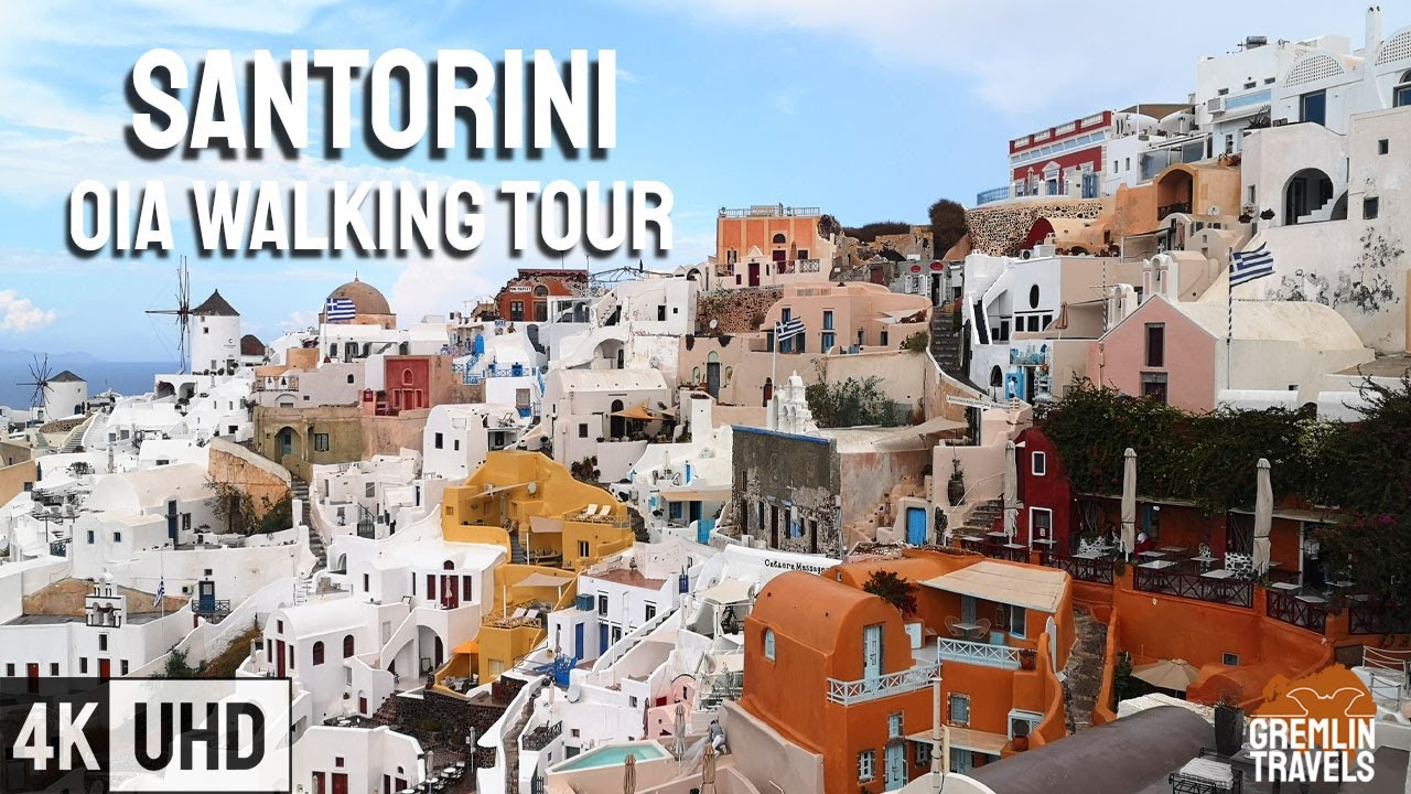 Santorini, Greece 🇬🇷 - Oia Walking Tour [4K]