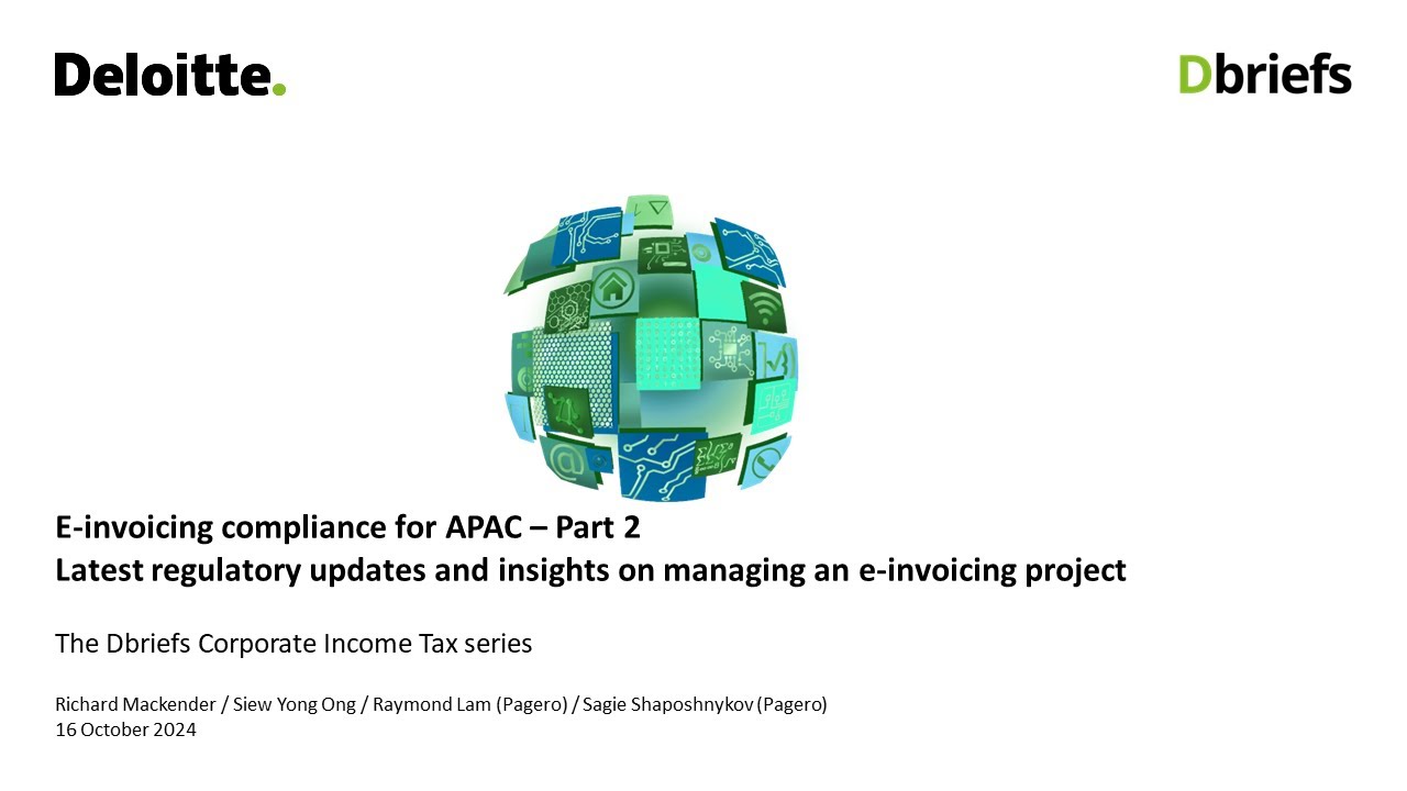 Latest regulatory updates and insights on managing an e-invoicing project