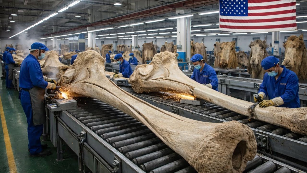 Inside a USA Mega Factory: How Giant Camel Bones Are Processed at Industrial Scale