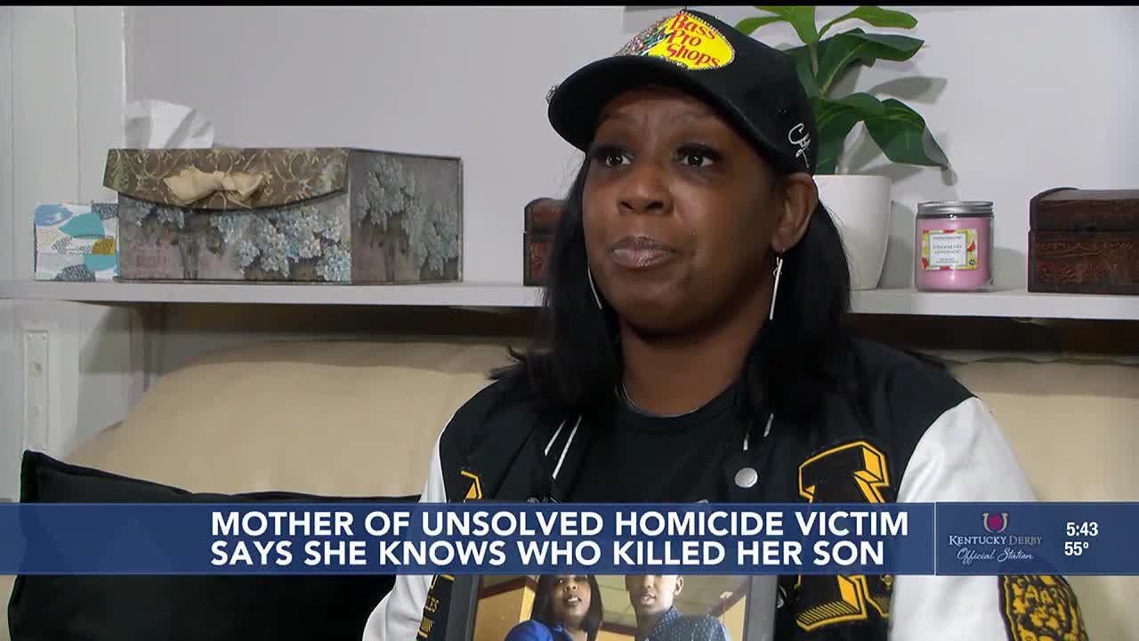 Louisville mother says she know who killed her teen son in an unsolved 2023 homicide