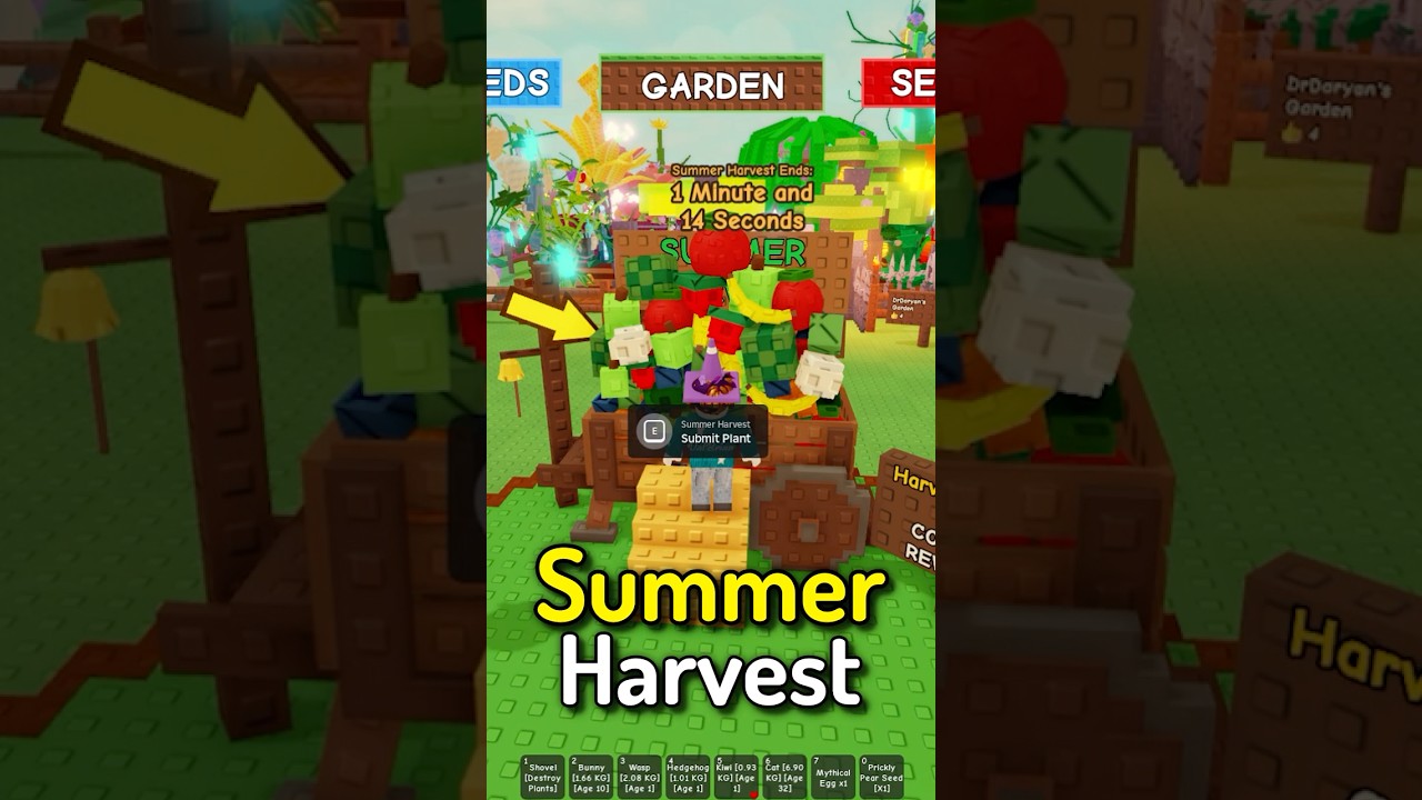 How To Summer Harvest Event in Roblox Grow A Garden Black Buttercup