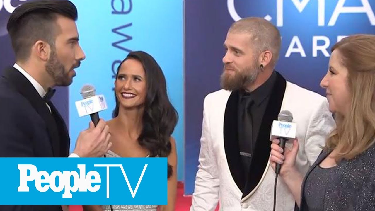 Brantley Gilbert & His Wife, Amber, Talk Their Love Story | CMAs 2018 | PeopleTV
