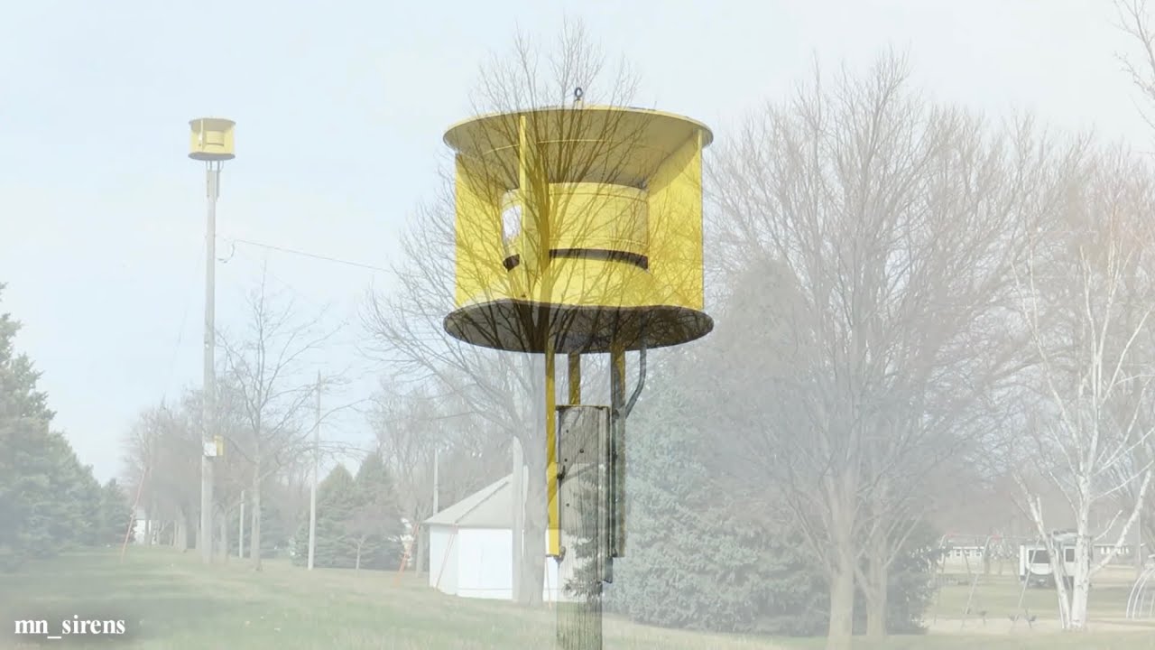 Federal Signal SD-10 Siren Test - Full Fast Wail - Hospers, Iowa