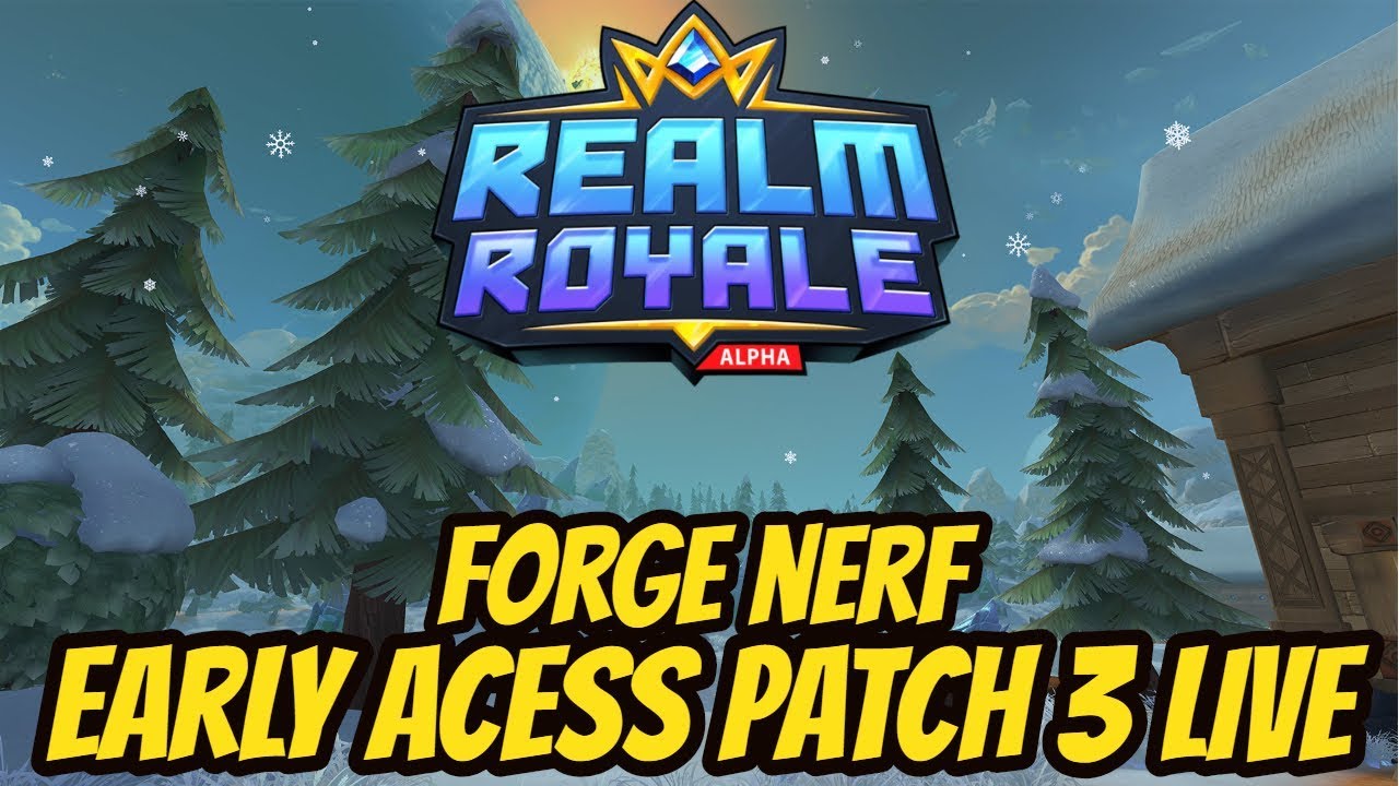 Realm Royale Weapon Patch Review | Forge Nerf? Auto rifle op? Crossbow op? Class weapon forge Gone!